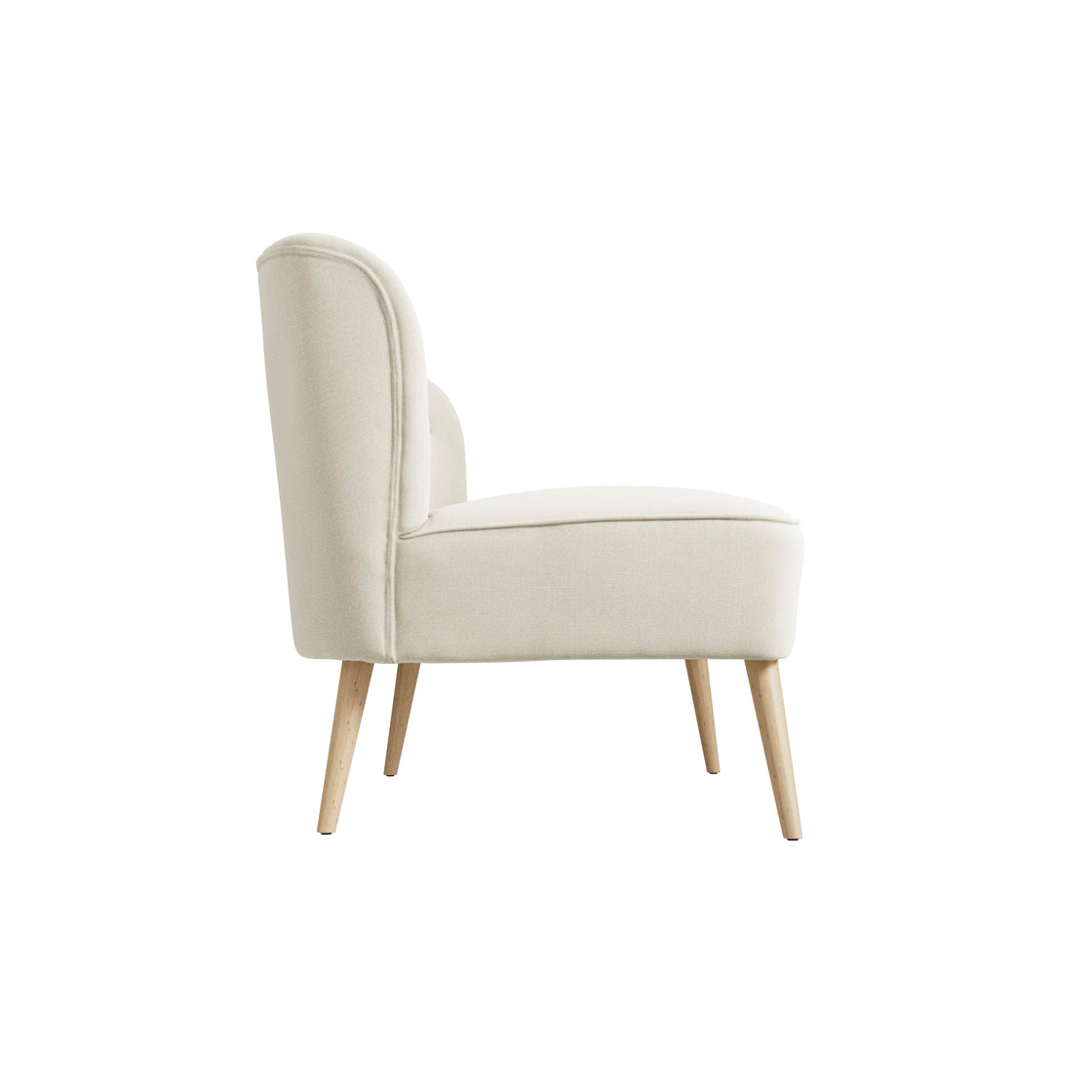 Beau Sand Beige & Blonde Wood Sofa | 2 Seater